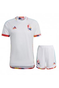 Fotbalové Dres Belgie Dětské Venkovní Oblečení MS 2022 Krátký Rukáv (+ trenýrky)